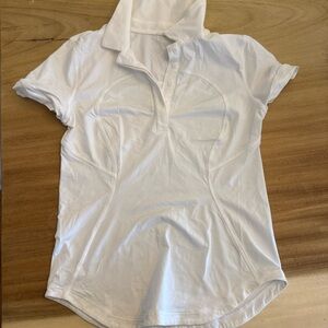 lululemon athletica White Polo Blouse